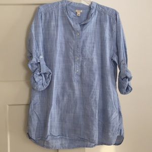 J. Crew Chambray Tunic Washed Once Never Worn